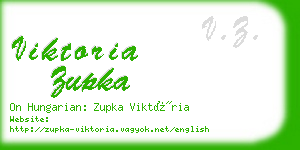 viktoria zupka business card